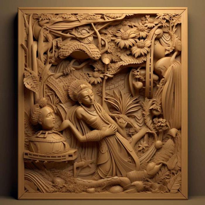 نموذج ثلاثي الأبعاد لآلة CNC 3D Art 